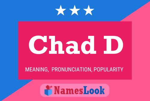 ملصق اسم Chad D