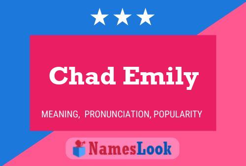 ملصق اسم Chad Emily