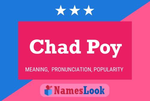 ملصق اسم Chad Poy