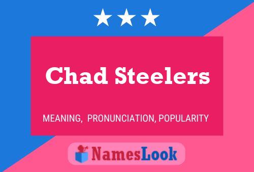 ملصق اسم Chad Steelers