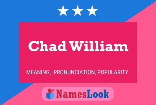 ملصق اسم Chad William