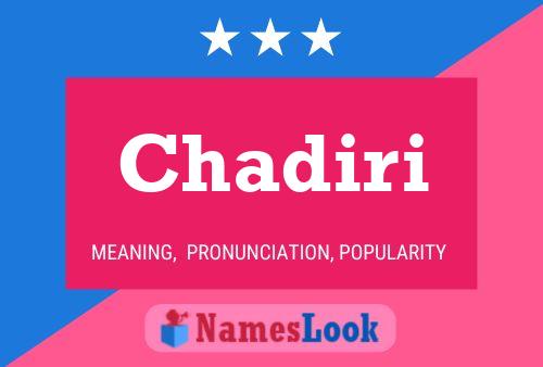 ملصق اسم Chadiri