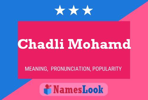 ملصق اسم Chadli Mohamd