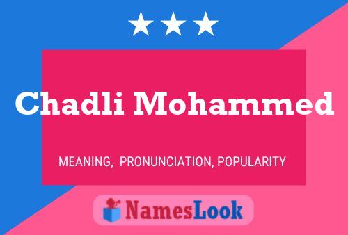 ملصق اسم Chadli Mohammed