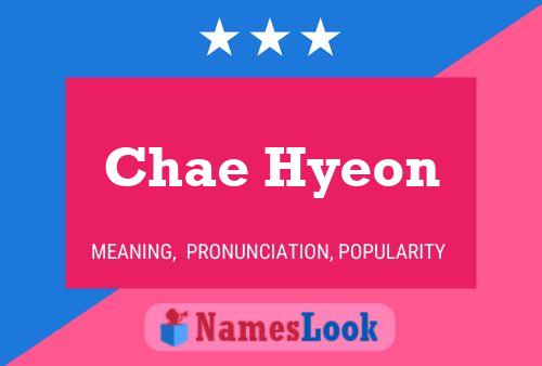 ملصق اسم Chae Hyeon