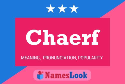 ملصق اسم Chaerf