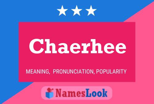 ملصق اسم Chaerhee