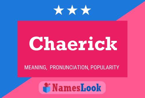 ملصق اسم Chaerick