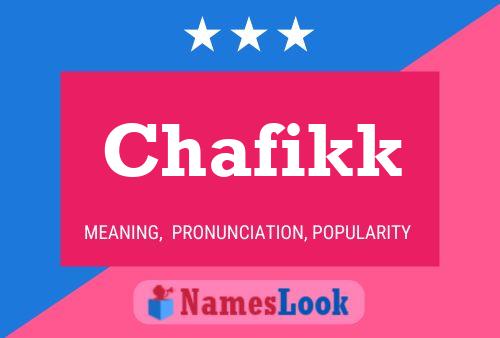 ملصق اسم Chafikk