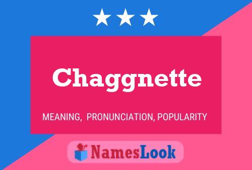 ملصق اسم Chaggnette