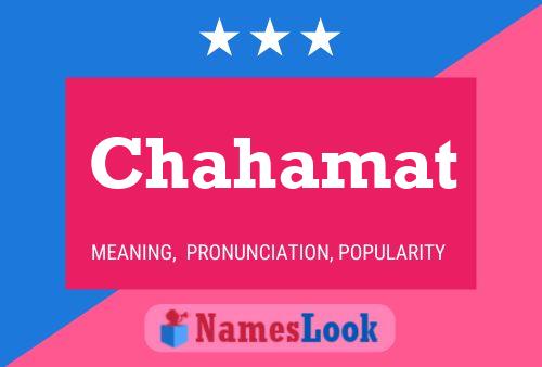 ملصق اسم Chahamat