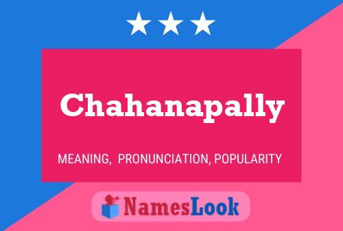 ملصق اسم Chahanapally