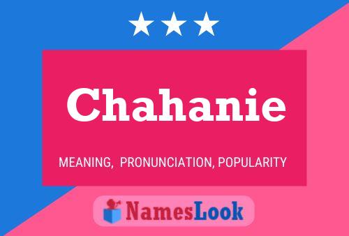 ملصق اسم Chahanie