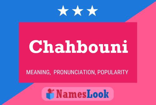 ملصق اسم Chahbouni