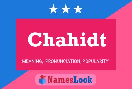 ملصق اسم Chahidt