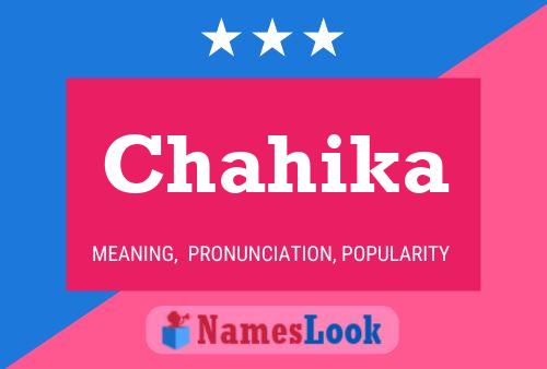 ملصق اسم Chahika