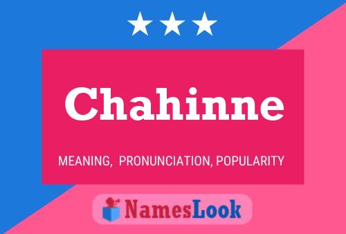 ملصق اسم Chahinne