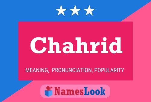 ملصق اسم Chahrid