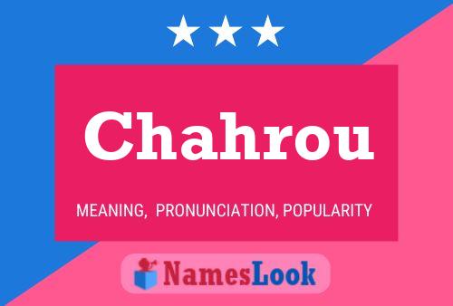 ملصق اسم Chahrou