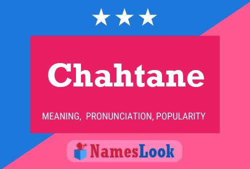 ملصق اسم Chahtane