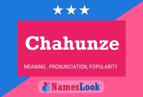 ملصق اسم Chahunze