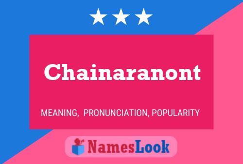 ملصق اسم Chainaranont