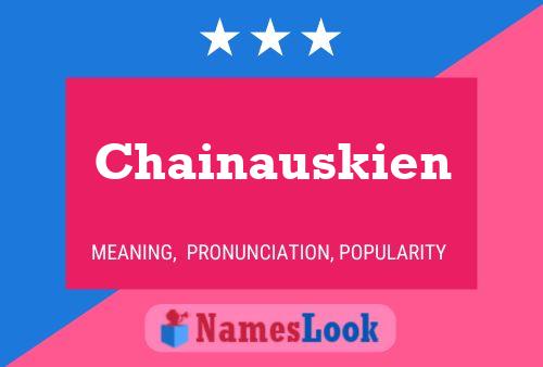 ملصق اسم Chainauskien