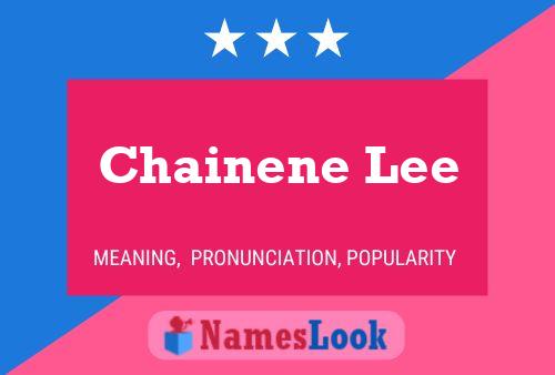 ملصق اسم Chainene Lee