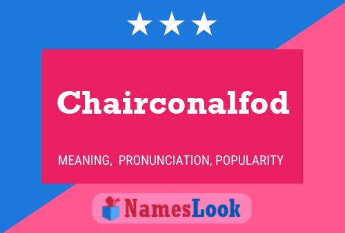 ملصق اسم Chairconalfod