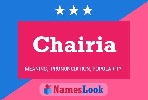 ملصق اسم Chairia