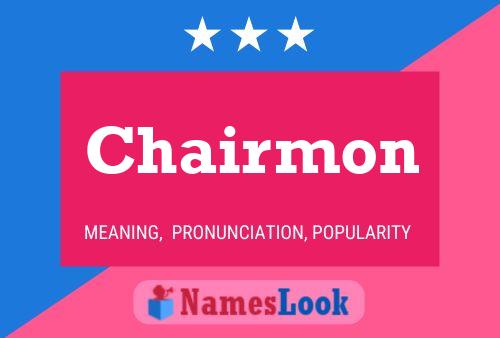 ملصق اسم Chairmon