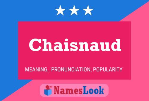 ملصق اسم Chaisnaud