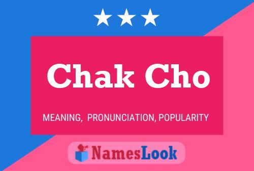 ملصق اسم Chak Cho