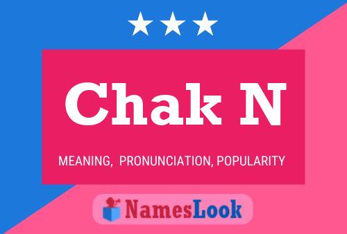 ملصق اسم Chak N