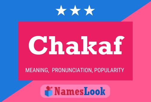 ملصق اسم Chakaf