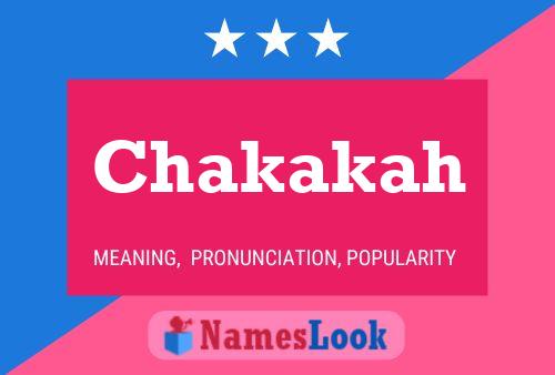 ملصق اسم Chakakah