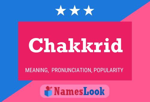 ملصق اسم Chakkrid