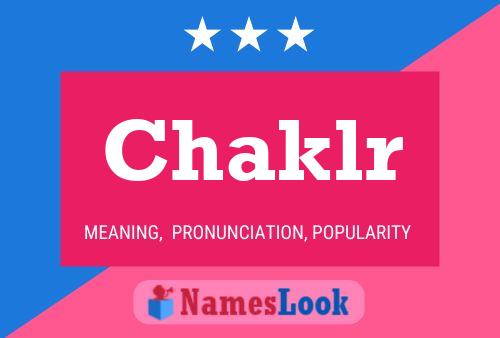 ملصق اسم Chaklr