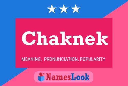 ملصق اسم Chaknek