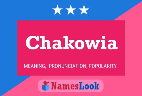 ملصق اسم Chakowia