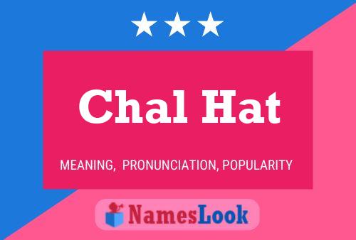 ملصق اسم Chal Hat