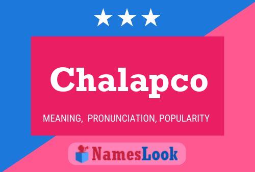 ملصق اسم Chalapco