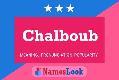 ملصق اسم Chalboub