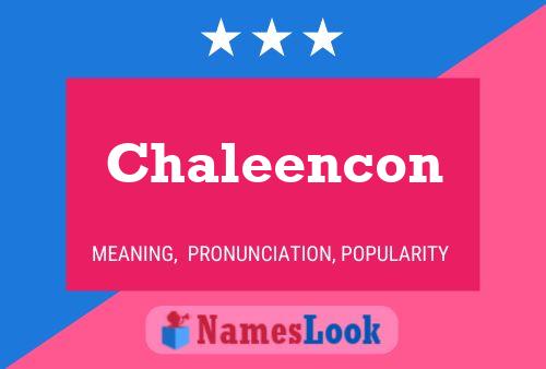 ملصق اسم Chaleencon