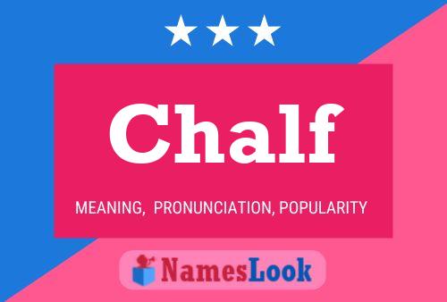 ملصق اسم Chalf