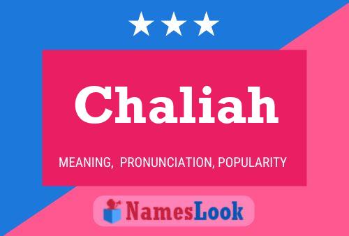 ملصق اسم Chaliah