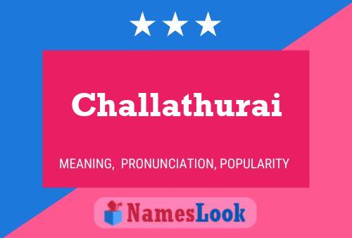 ملصق اسم Challathurai