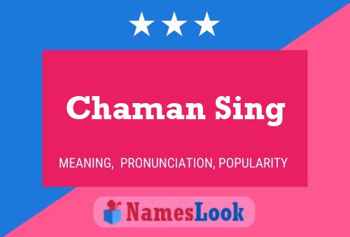 ملصق اسم Chaman Sing