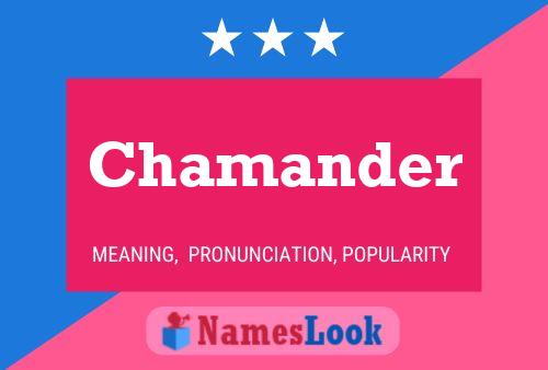 ملصق اسم Chamander