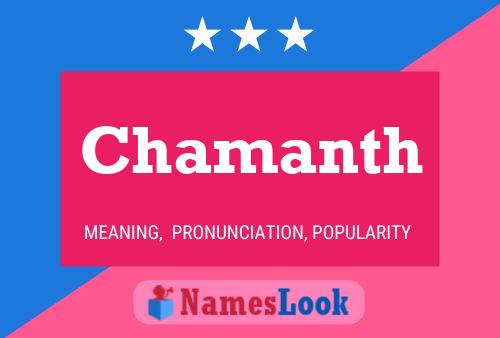 ملصق اسم Chamanth